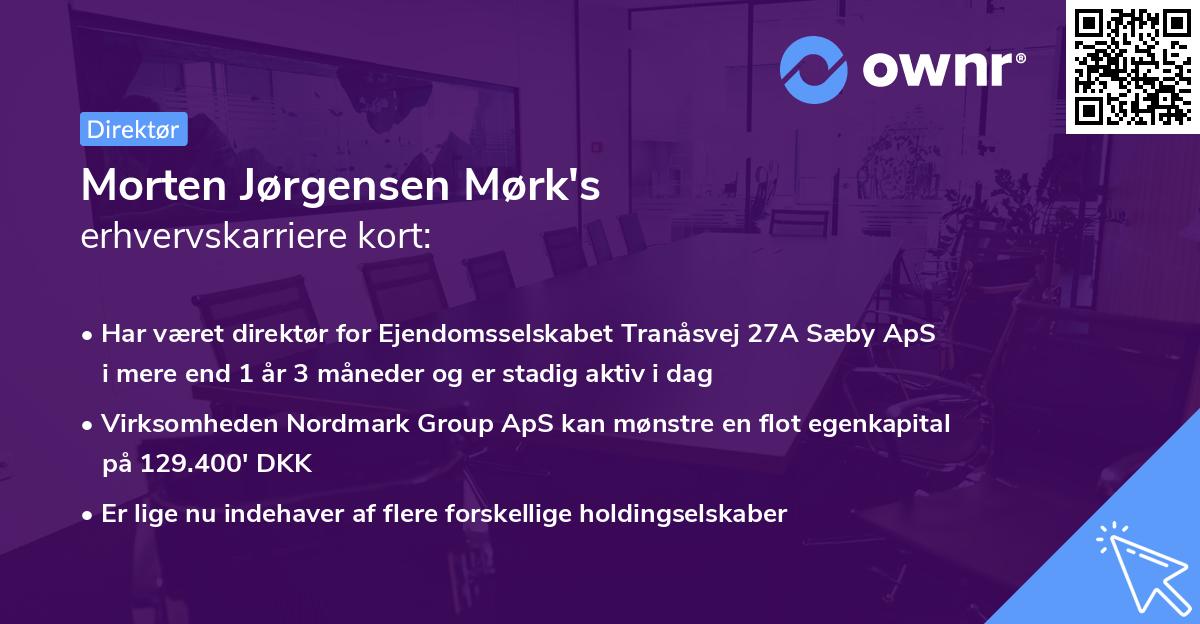 Morten Jørgensen Mørk's erhvervskarriere kort