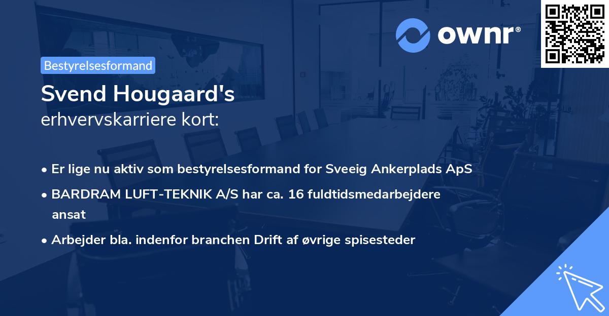 Svend Hougaard's erhvervskarriere kort