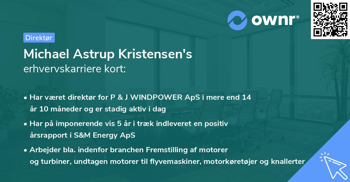 Michael Astrup Kristensen's erhvervskarriere kort