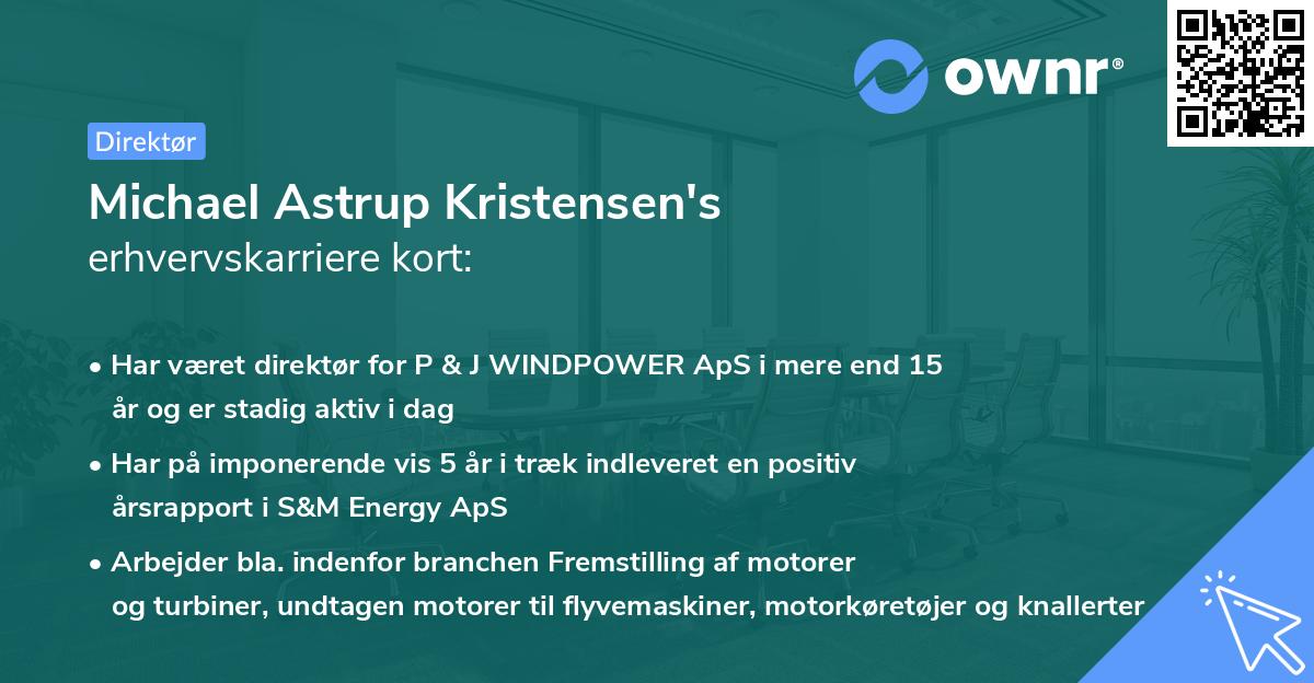 Michael Astrup Kristensen's erhvervskarriere kort