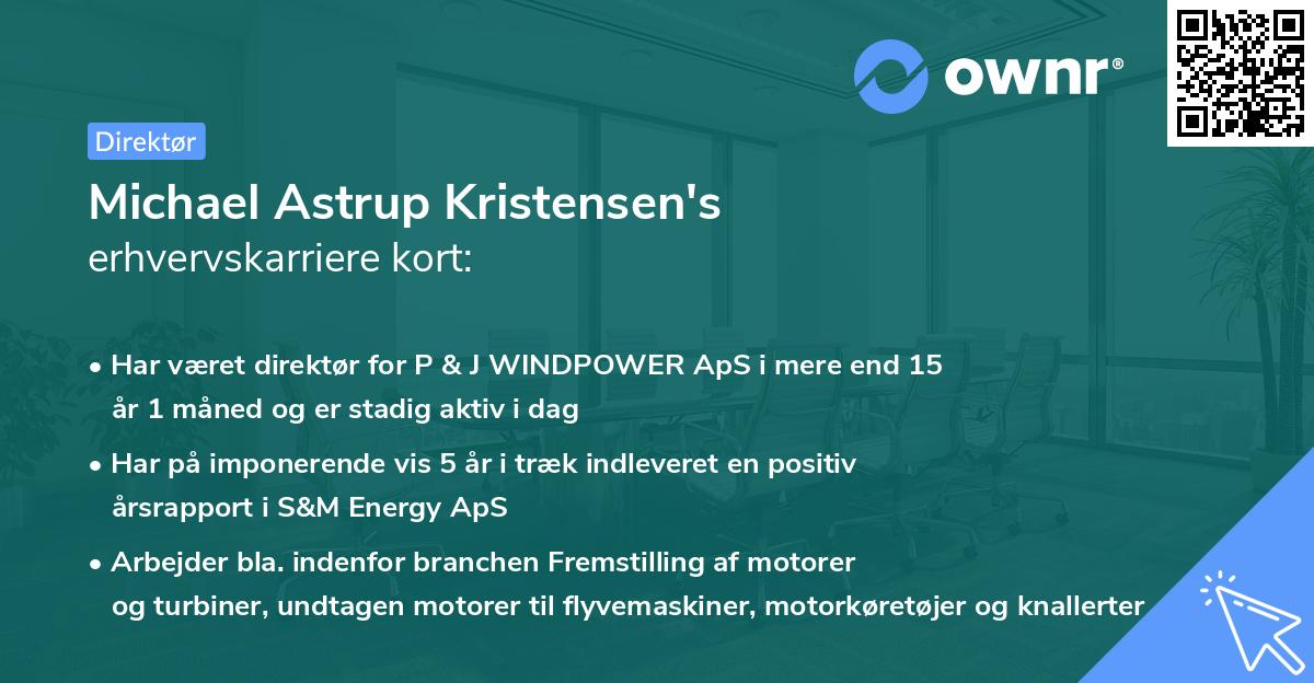 Michael Astrup Kristensen's erhvervskarriere kort