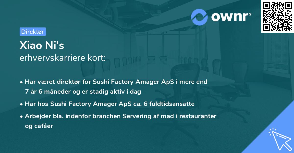 Xiao Ni's erhvervskarriere kort