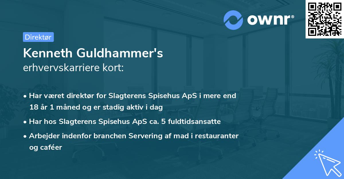 Kenneth Guldhammer's erhvervskarriere kort