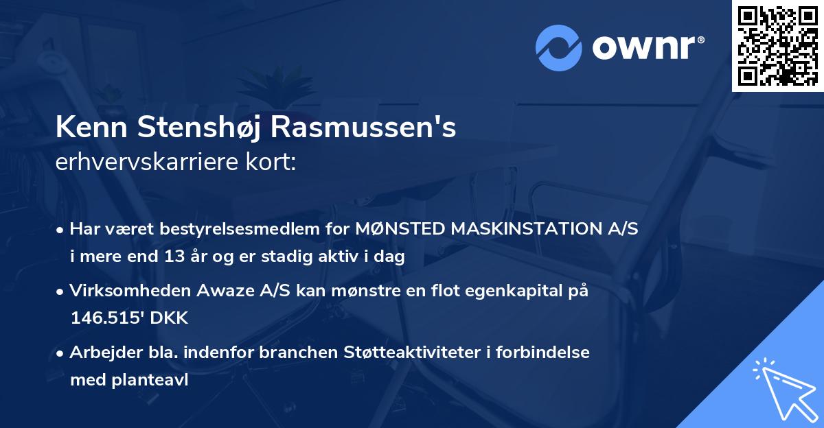 Kenn Stenshøj Rasmussen's erhvervskarriere kort