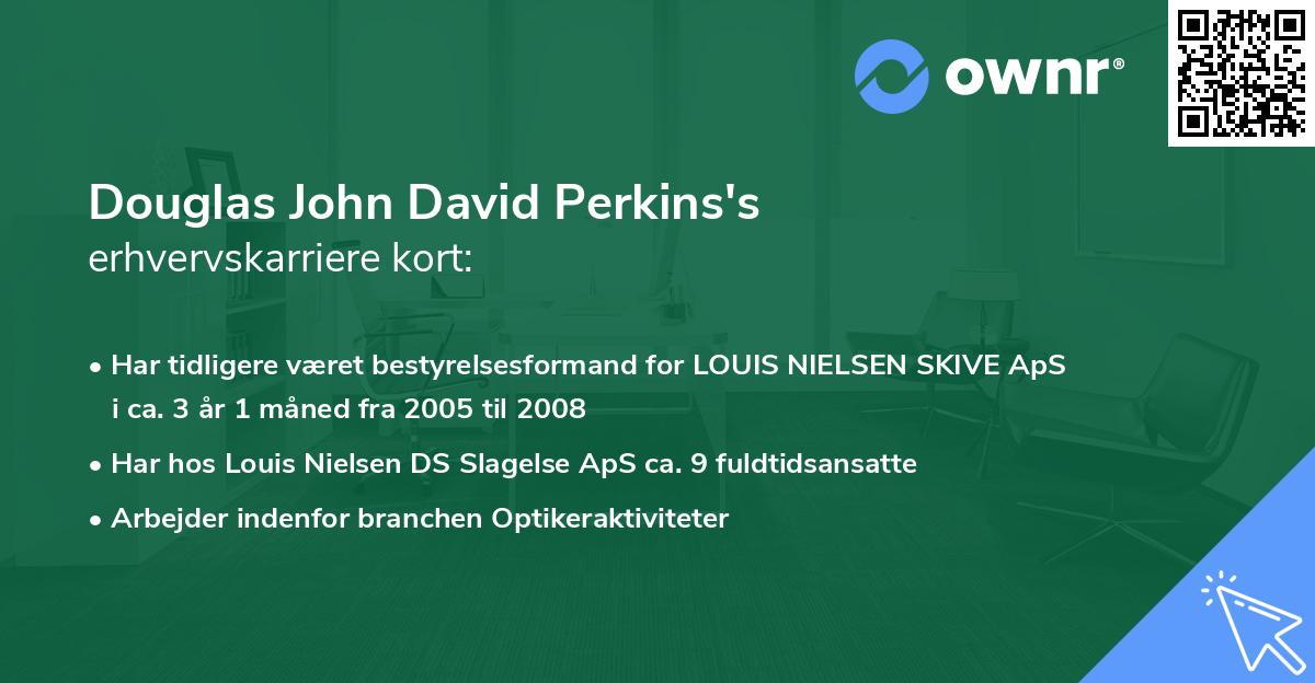 Douglas John David Perkins's erhvervskarriere kort