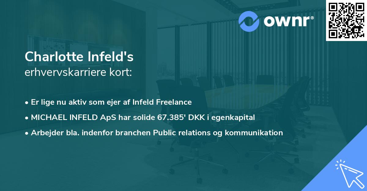 Charlotte Infeld's erhvervskarriere kort
