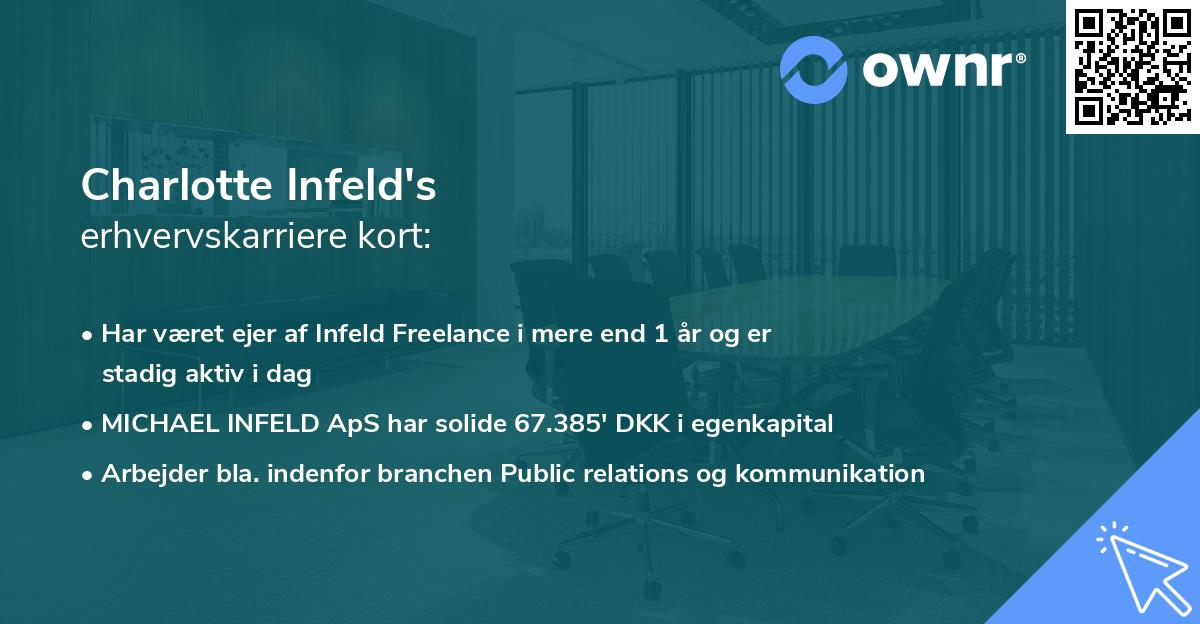Charlotte Infeld's erhvervskarriere kort