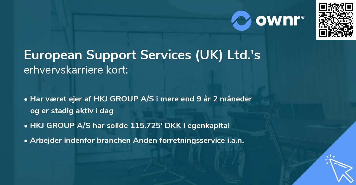 European Support Services (UK) Ltd.'s erhvervskarriere kort