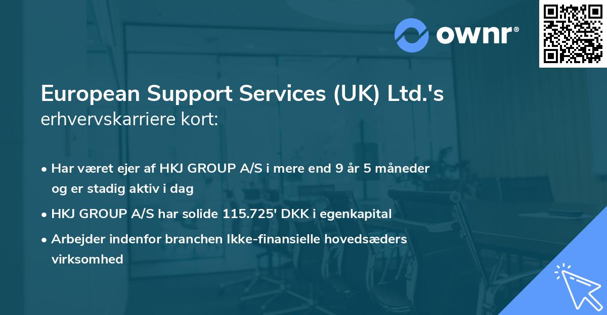 European Support Services (UK) Ltd.'s erhvervskarriere kort