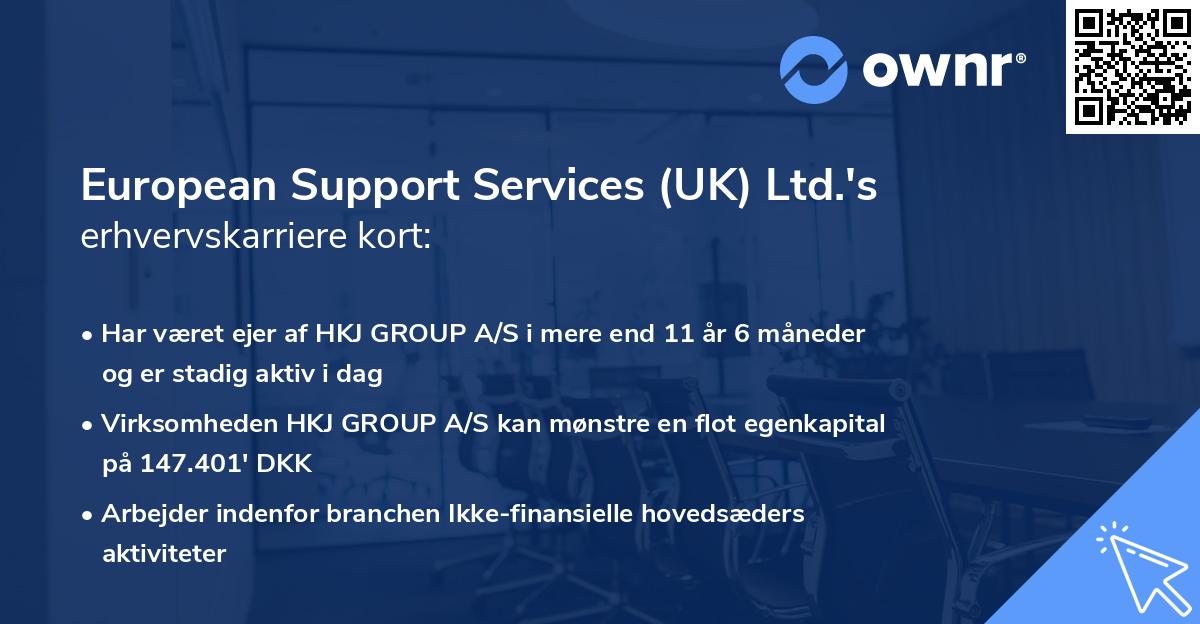 European Support Services (UK) Ltd.'s erhvervskarriere kort