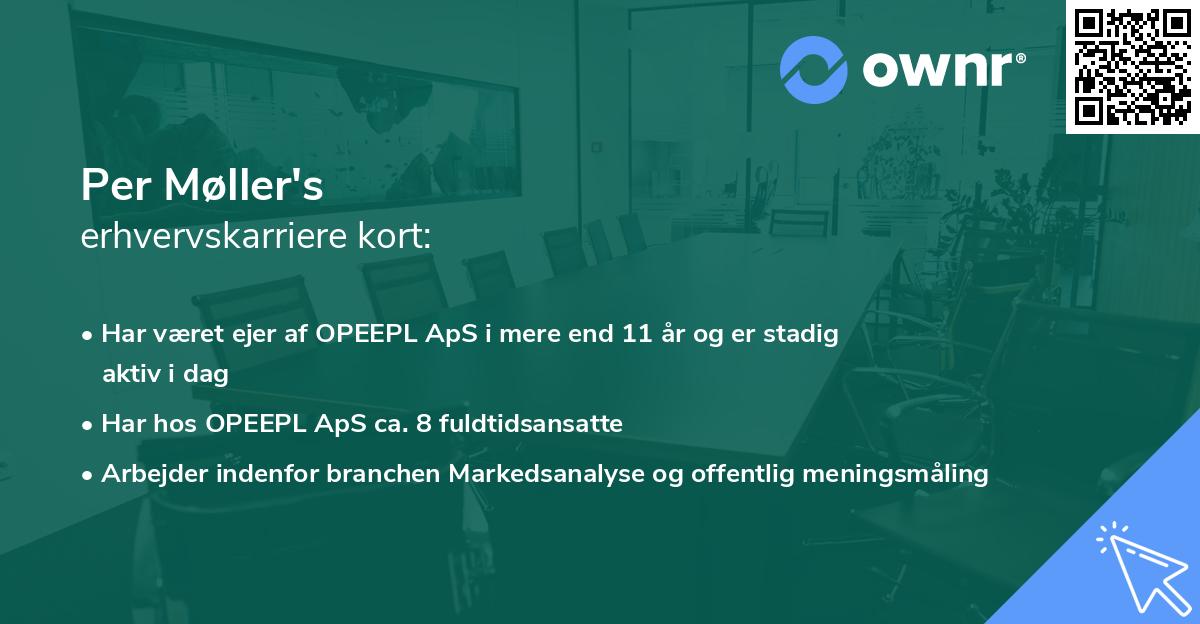 Per Møller's erhvervskarriere kort