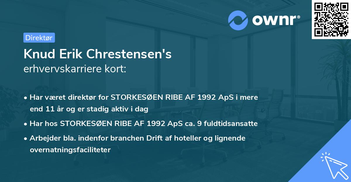 Knud Erik Chrestensen's erhvervskarriere kort