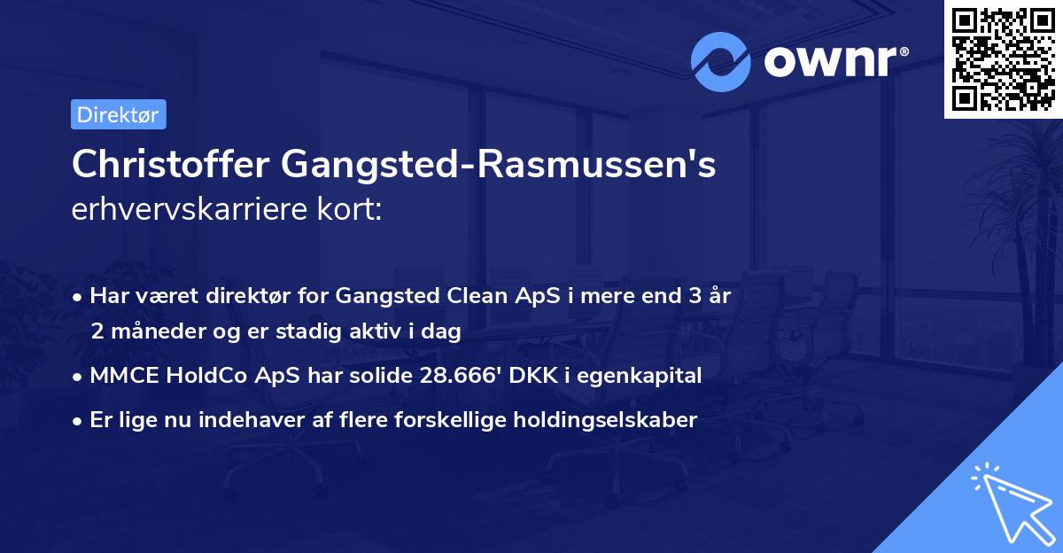 Christoffer Gangsted-Rasmussen's erhvervskarriere kort