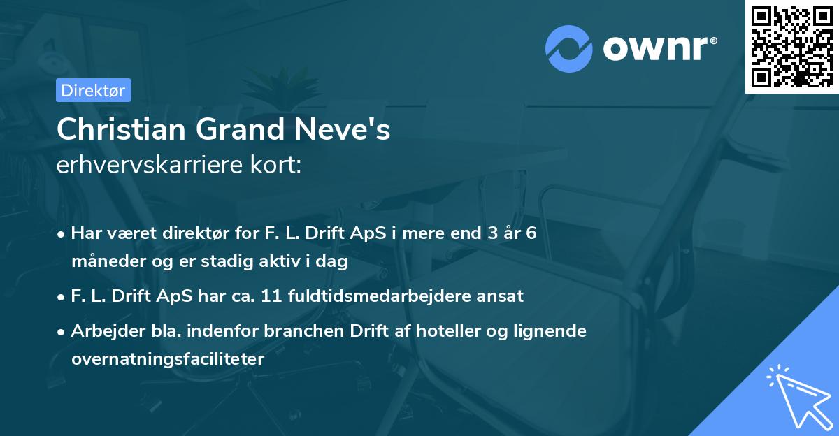 Christian Grand Neve's erhvervskarriere kort