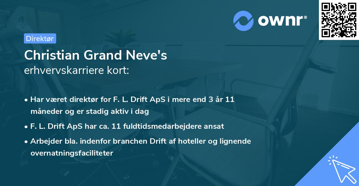 Christian Grand Neve's erhvervskarriere kort
