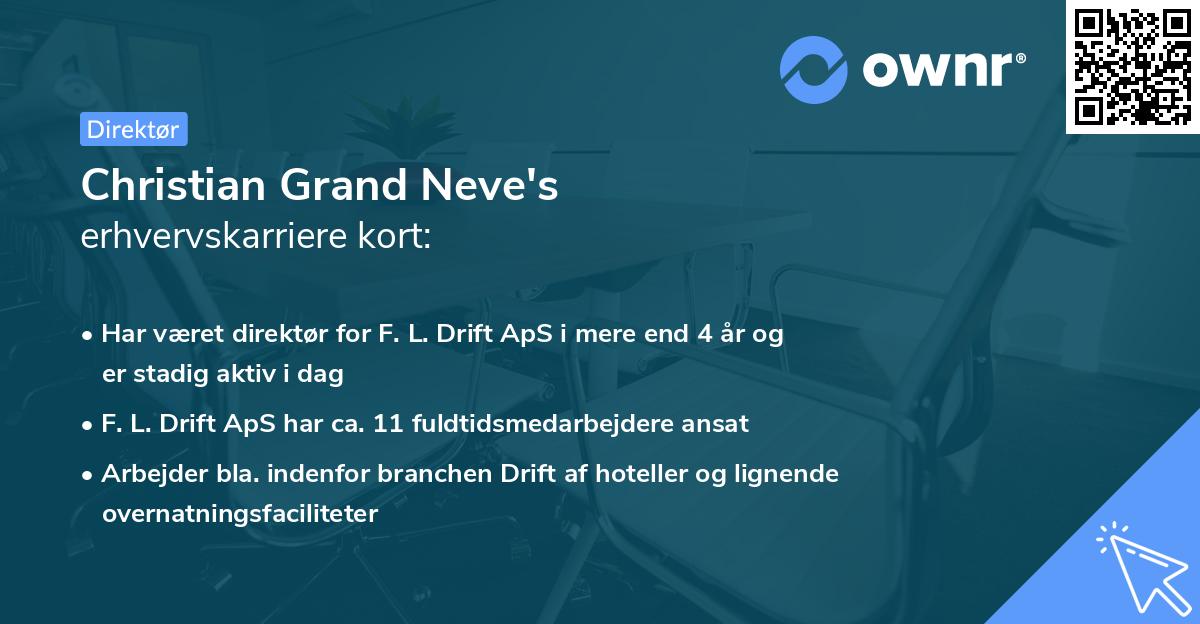 Christian Grand Neve's erhvervskarriere kort