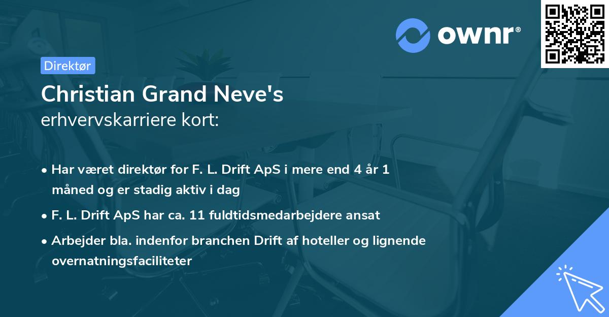 Christian Grand Neve's erhvervskarriere kort