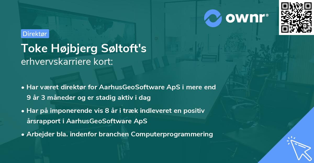Toke Højbjerg Søltoft's erhvervskarriere kort