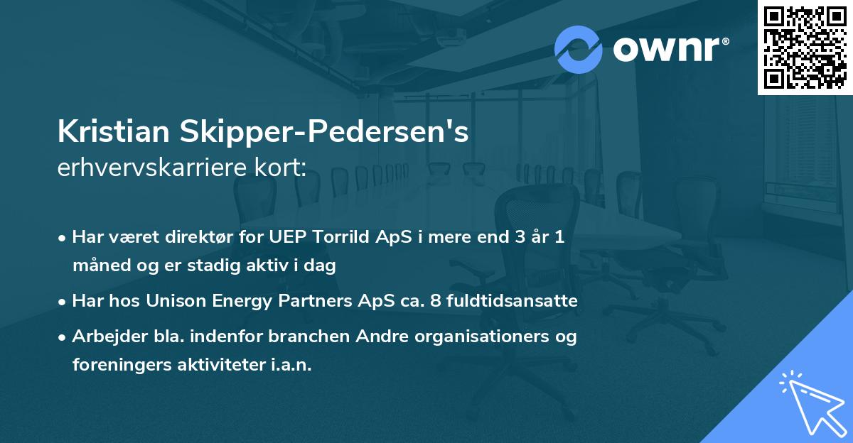 Kristian Skipper-Pedersen's erhvervskarriere kort