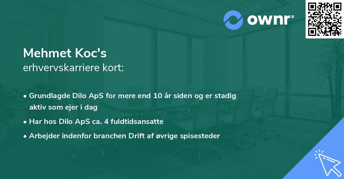 Mehmet Koc's erhvervskarriere kort