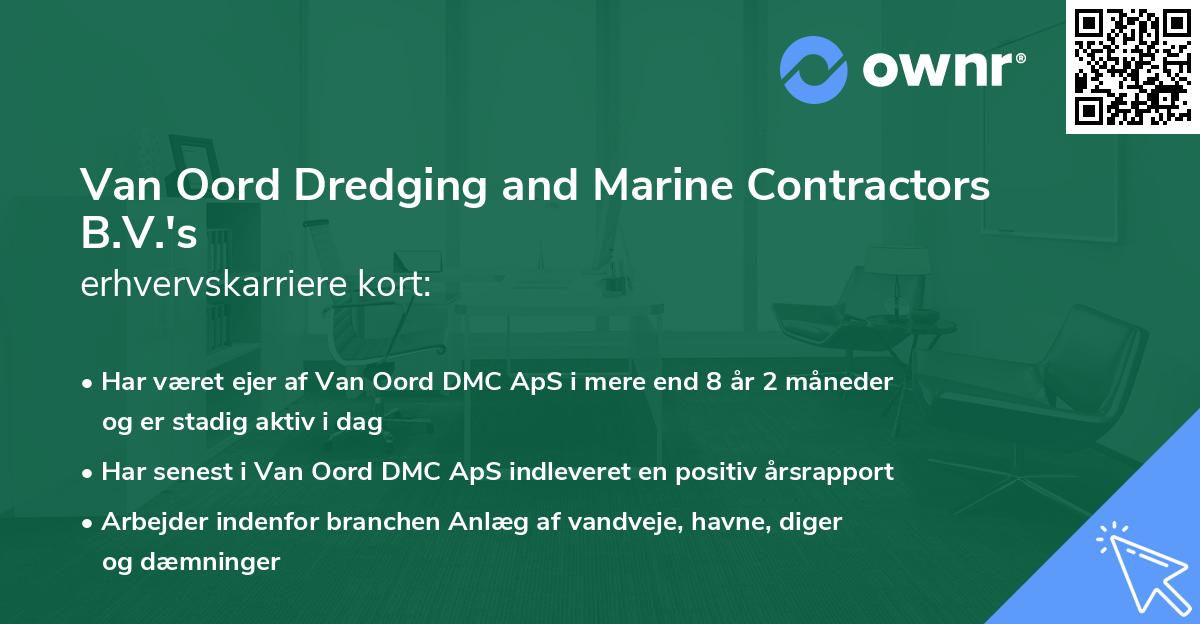 Van Oord Dredging and Marine Contractors B.V.'s erhvervskarriere kort