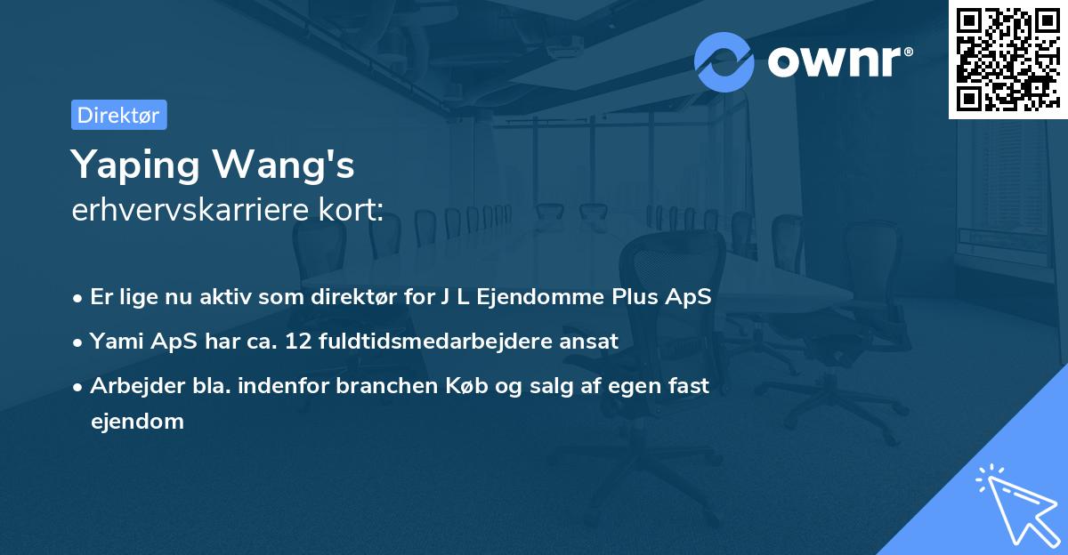 Yaping Wang's erhvervskarriere kort