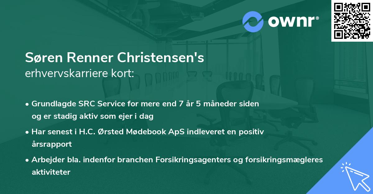 Søren Renner Christensen's erhvervskarriere kort