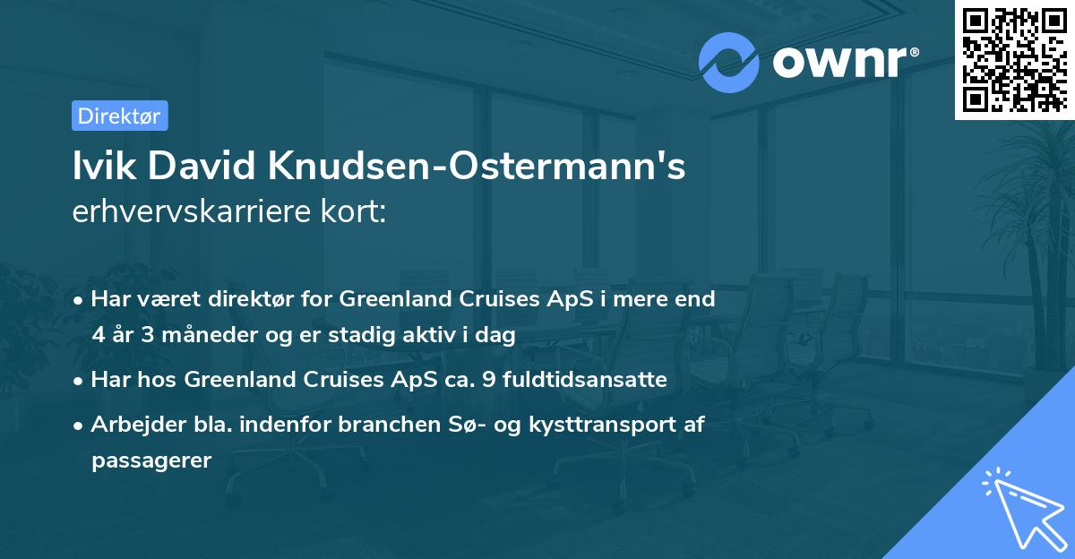 Ivik David Knudsen-Ostermann's erhvervskarriere kort