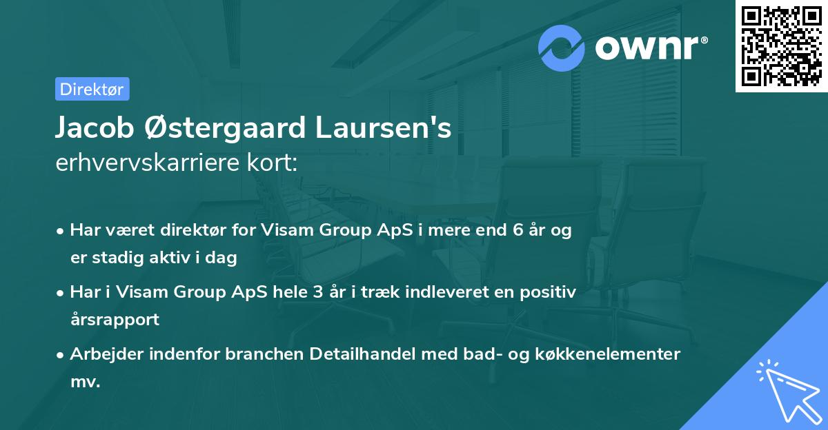 Jacob Østergaard Laursen's erhvervskarriere kort