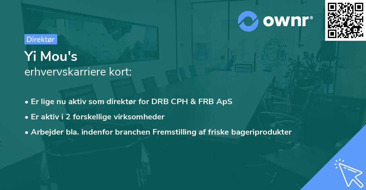 Yi Mou's erhvervskarriere kort