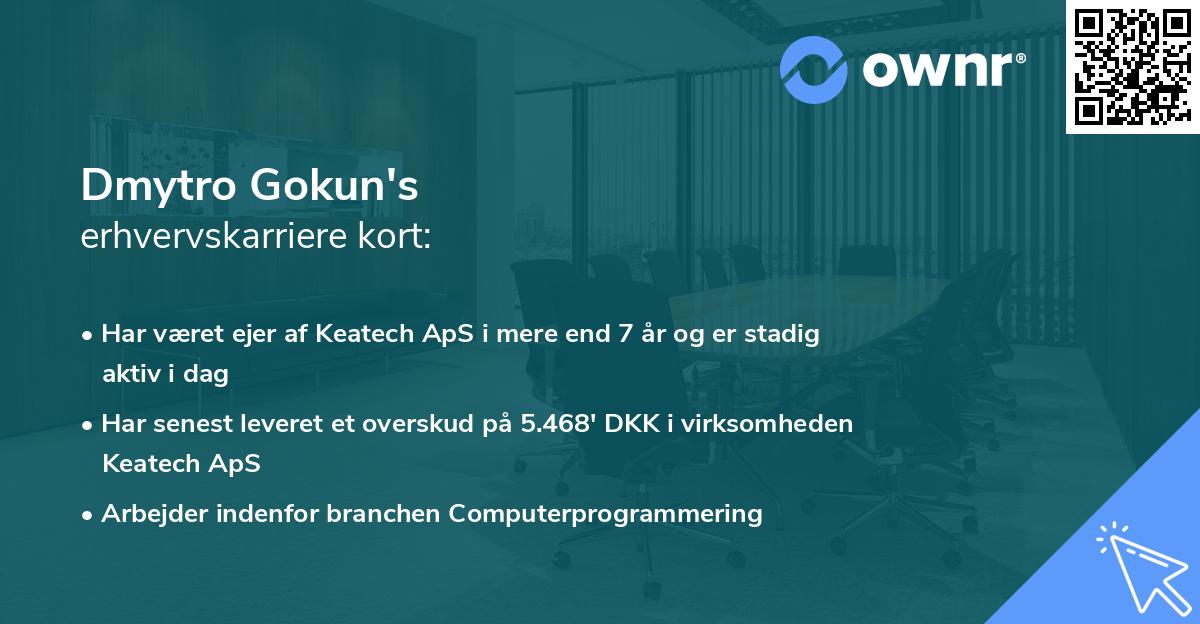 Dmytro Gokun's erhvervskarriere kort