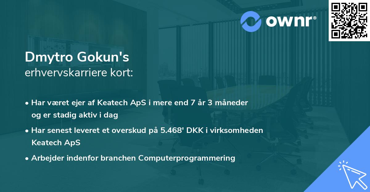 Dmytro Gokun's erhvervskarriere kort