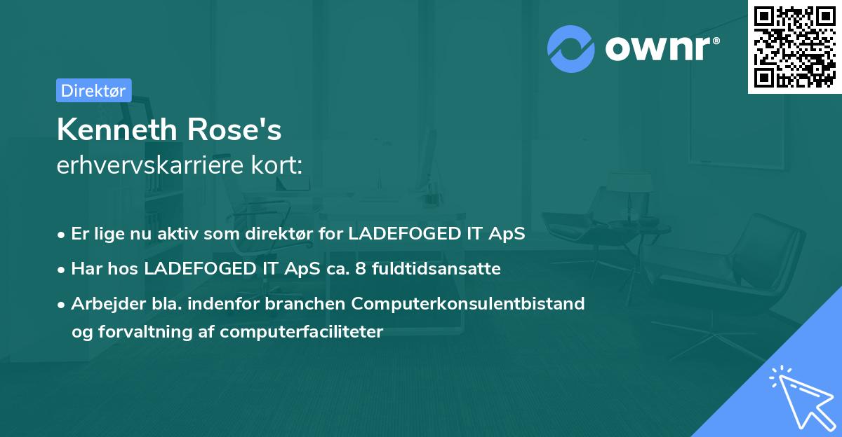 Kenneth Rose's erhvervskarriere kort