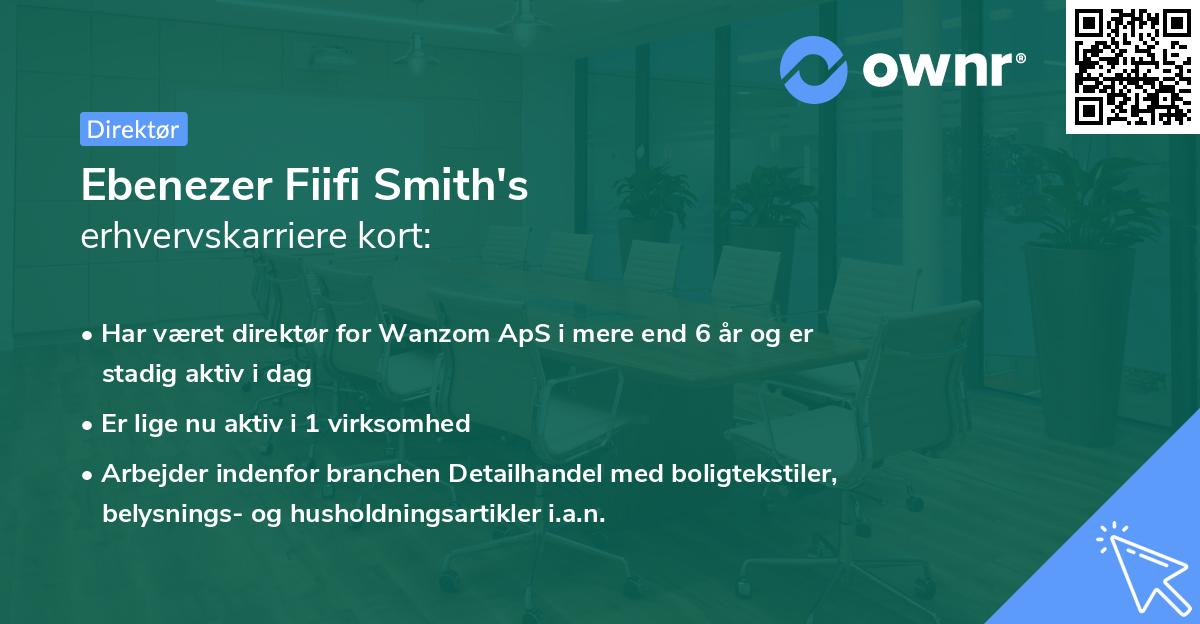 Ebenezer Fiifi Smith's erhvervskarriere kort