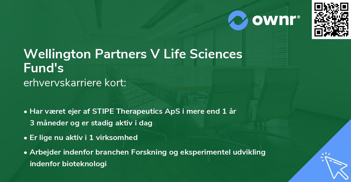 Wellington Partners V Life Sciences Fund's erhvervskarriere kort