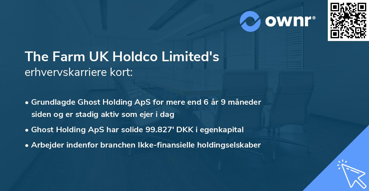 The Farm UK Holdco Limited's erhvervskarriere kort