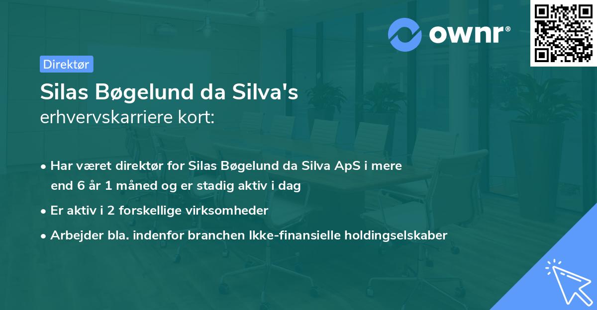 Silas Bøgelund da Silva's erhvervskarriere kort