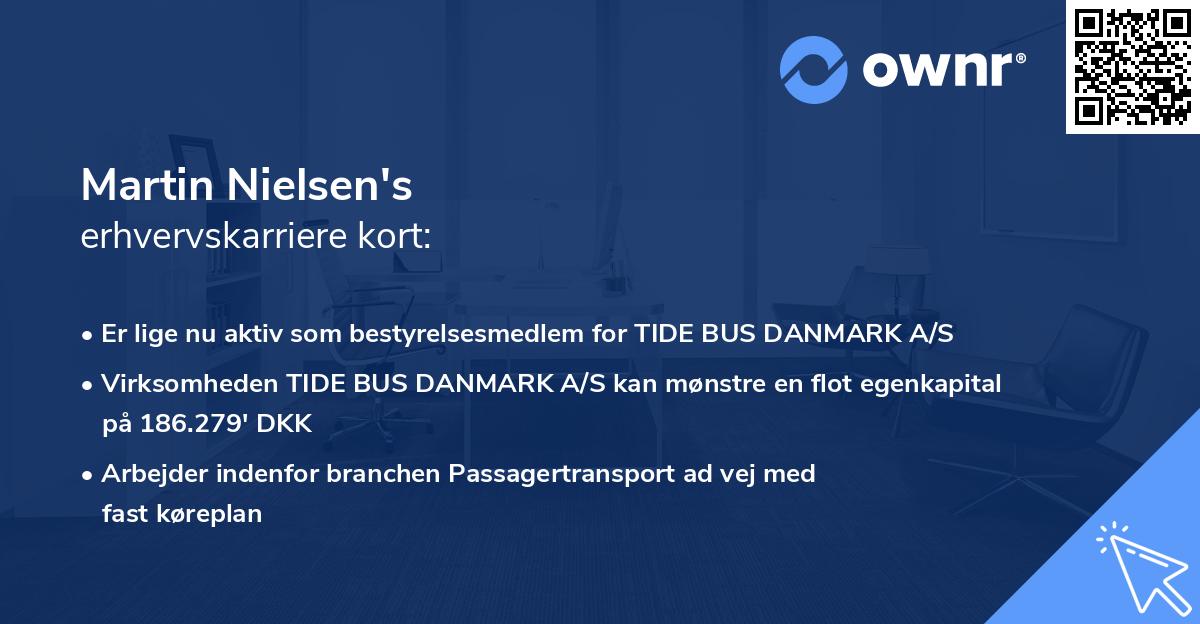 Martin Nielsen's erhvervskarriere kort