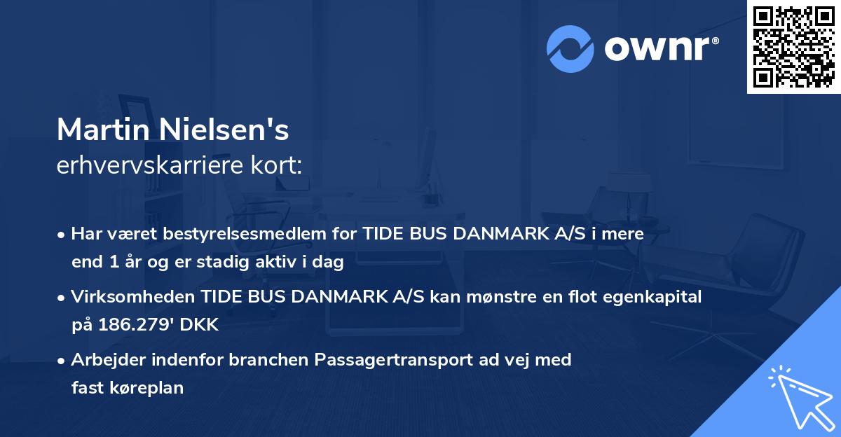 Martin Nielsen's erhvervskarriere kort