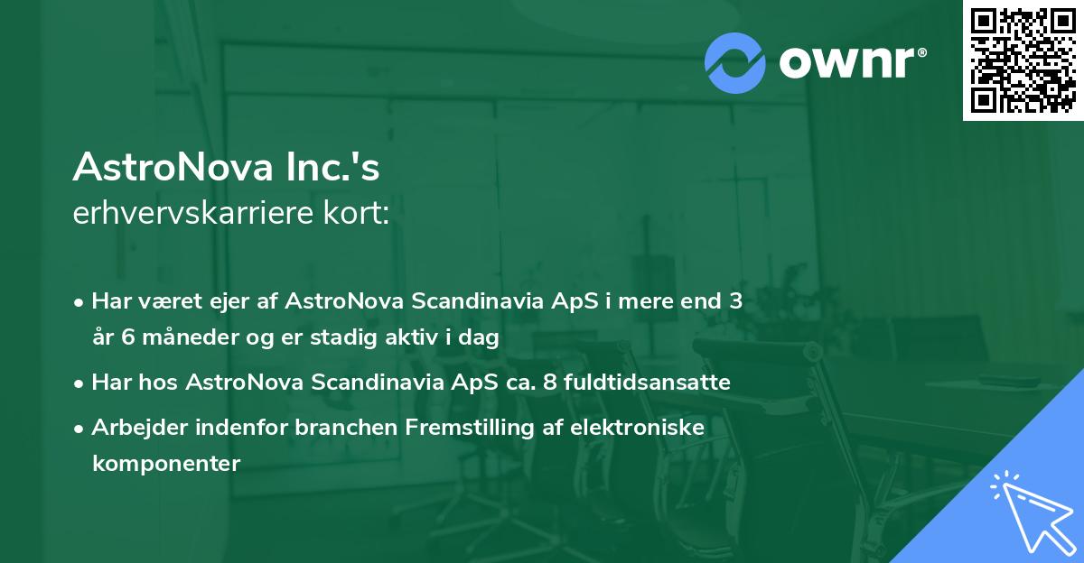 AstroNova Inc.'s erhvervskarriere kort