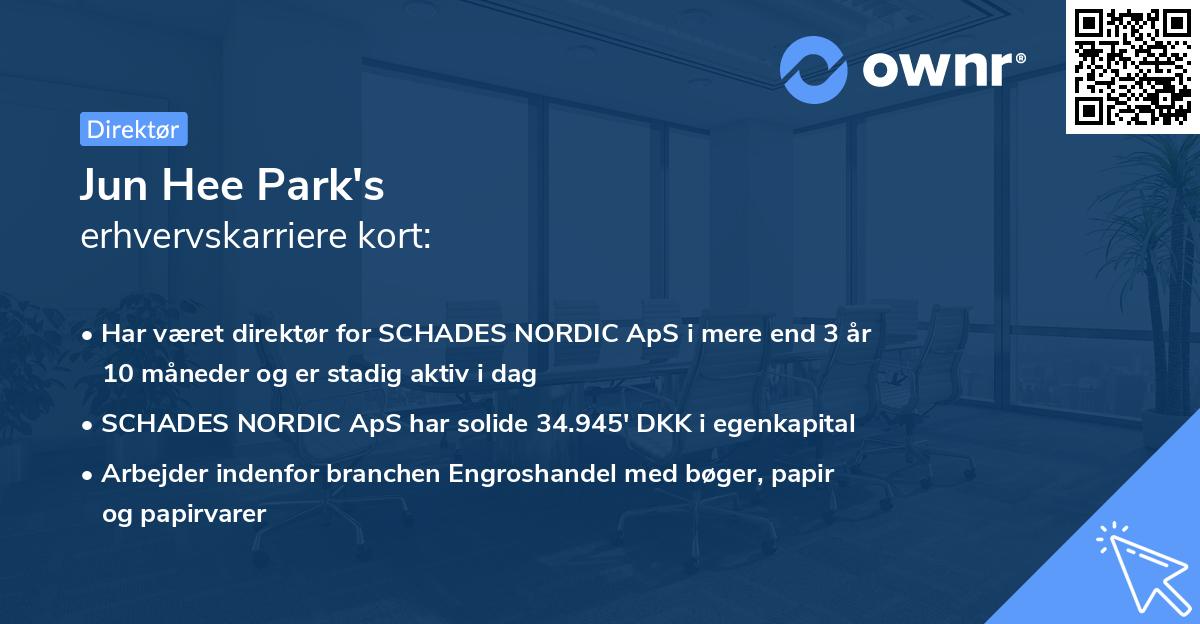 Jun Hee Park's erhvervskarriere kort