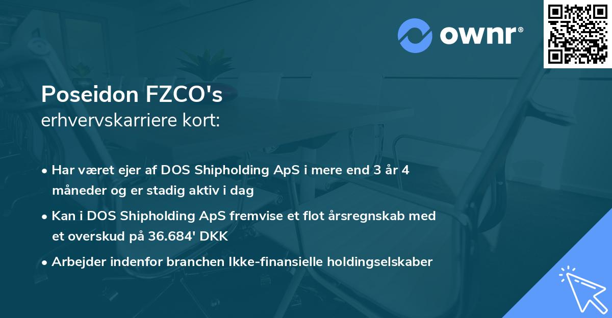 Poseidon FZCO's erhvervskarriere kort