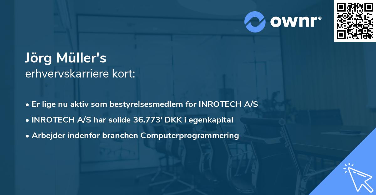 Jörg Müller's erhvervskarriere kort