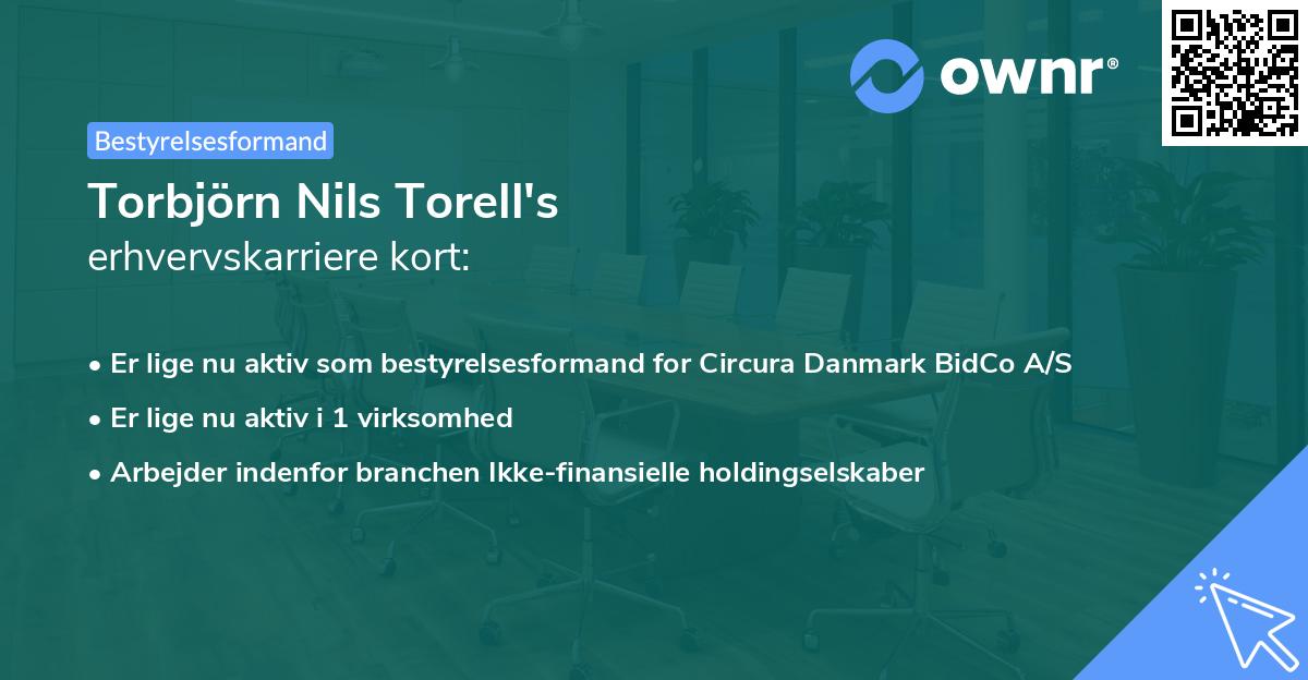 Torbjörn Nils Torell's erhvervskarriere kort