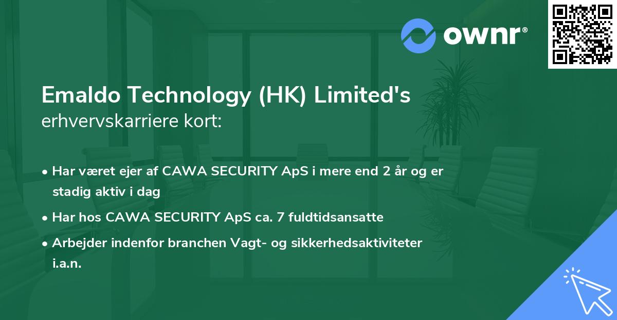Emaldo Technology (HK) Limited's erhvervskarriere kort