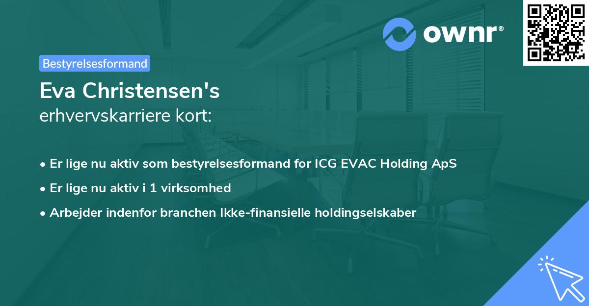Eva Christensen's erhvervskarriere kort