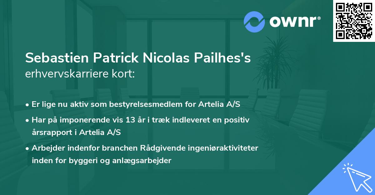Sebastien Patrick Nicolas Pailhes's erhvervskarriere kort