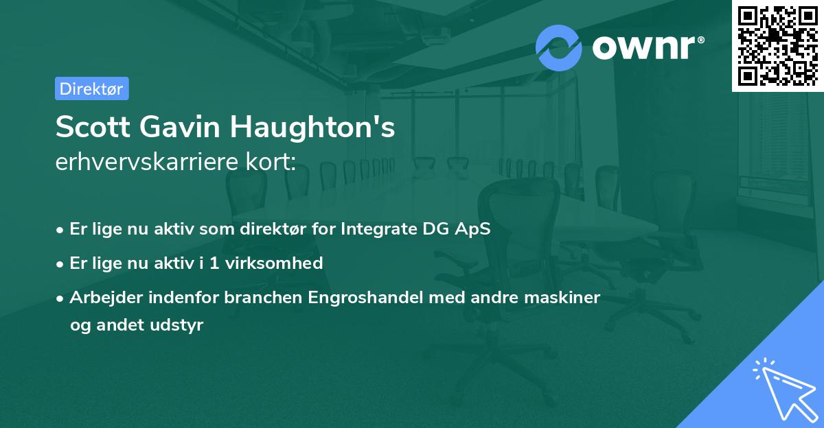 Scott Gavin Haughton's erhvervskarriere kort