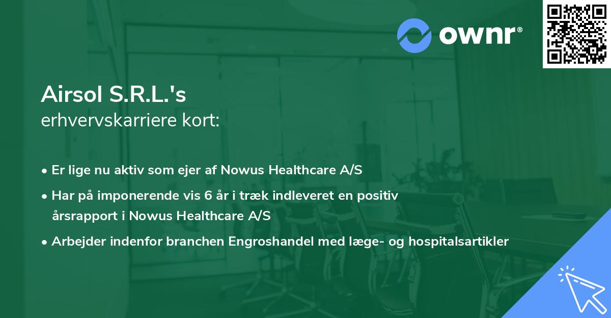 Airsol S.R.L.'s erhvervskarriere kort