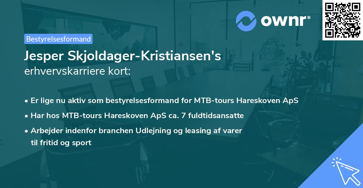 Jesper Skjoldager-Kristiansen's erhvervskarriere kort